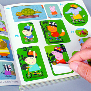 小猪佩奇贴纸儿童卡通动漫贴贴画贴贴3-4-5-6岁益智粘贴画玩具