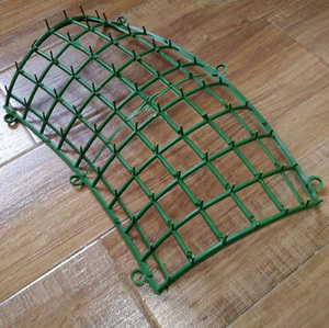 电子花圈塑料花排圆形架子孤形架子花圈材料配件便宜弯网子弯花排