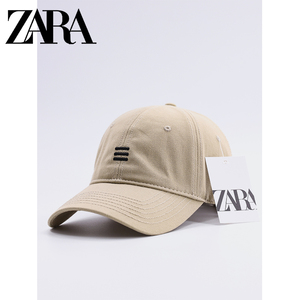ZARA帽子户外夏季棒球帽男女鸭舌帽防晒遮阳纯棉可调节中性帽子