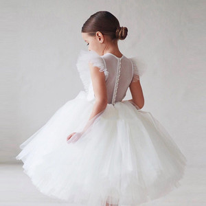 生日小礼裙仙女系白纱裙钢琴幼儿园主持演出礼服小女孩花童婚礼