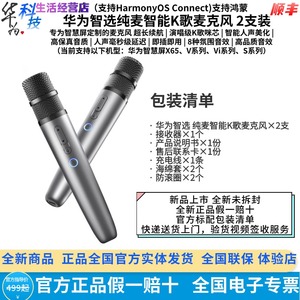 华为智选纯麦智能K歌无线麦克风u10pro电视家用娱乐2支装星空灰