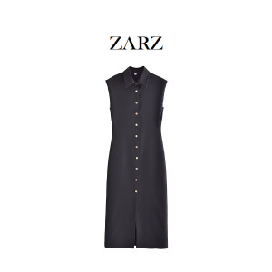 ZARZ自制 欧美风 新款女装 ins春夏 独特合身中长版连身裙3897052