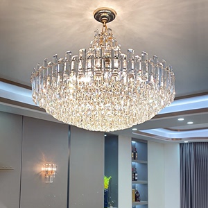 豪华客厅水晶吊灯法式轻奢高端欧式别墅大厅复式楼新款餐厅装饰灯