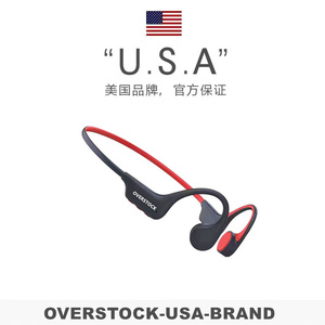USA-Overstock骨传导蓝牙耳机运动无线跑步骑行不入耳式游泳防水