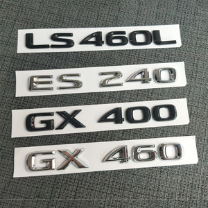 适用于雷克萨斯LEXUS字标LS460L GX400 GX460字母标改装黑色标志