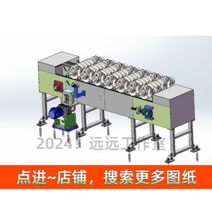 曲轴输送线 3D图纸 机械设计自动化三维模型设计素材