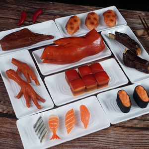 仿真菜品模型假菜卤味鸡翅排骨猪蹄食品食物摆件拍摄道具餐厅展示