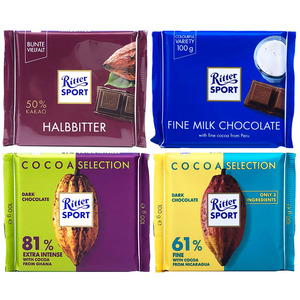 德国原装进口 50%黑巧克力制品100g 临期裸价 牛奶巧克力制品