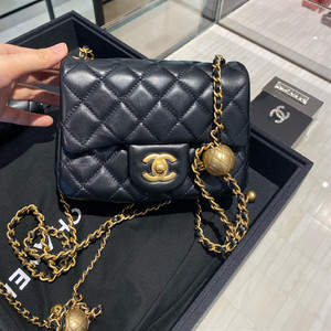 Chanel/香奈儿包包方胖子链条斜挎女包小金球包 巴黎专柜正品代购