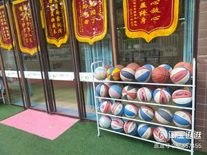 幼儿园篮球收纳架学校足球排球放置框体育器材置物架儿童移动户外