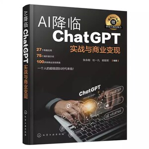 正版AI降临 ChatGPT实战与商业变现 张永刚 化学工业出版社 创业者中小企业负责人产品经理咨询师设计师及各类跨界人士参考手册书