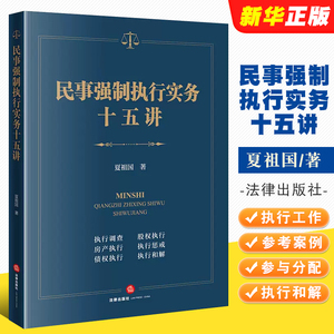 正版民事强制执行实务十五讲 夏祖国 法律出版社 人民法院执行工作指引参考案例 执行监督检察官律师公司法务办案工具教材教程书