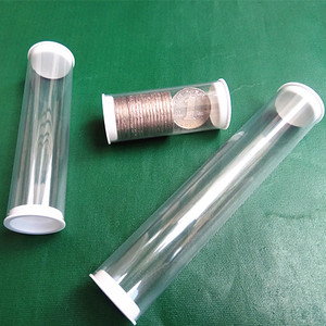透明管硬管PVC管子管材磁片包装管外径28mm，内径26mm带防尘堵