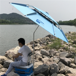小鱼儿钓鱼伞2米2.4米双层万向防雨钓伞钓鱼雨伞遮阳伞垂钓太阳伞