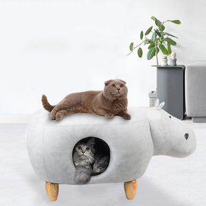 创意动物凳猫窝凳宠物网红凳子窝两用创意房子别墅大象猫窝凳