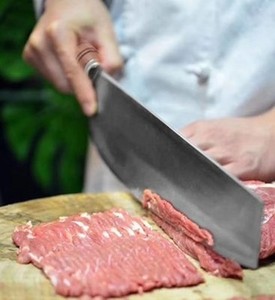 北京羊肉刀火锅店羊肉刀手切鲜羊肉专用刀手动切羊肉刀厨师菜刀