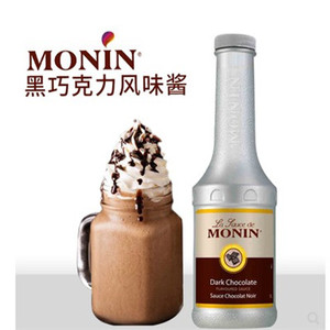 MONIN莫林黑巧克力风味糖酱1000ml 奶茶鸡尾酒咖啡水果茶专用