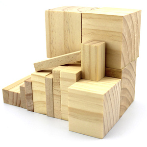 松木方正方形小木块长方形木头块diy实木方块雕刻手工材料垫高体