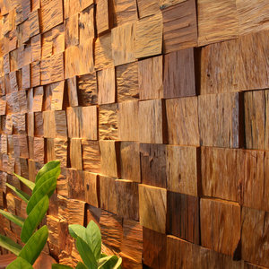 天然实木马赛克电视背景墙装饰材料船木餐厅茶楼走廊玄关艺术墙面