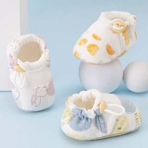 春季婴儿软底鞋子纯棉8个月1岁女宝宝婴童室内学步鞋鞋袜春夏款软