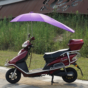 电动自行车遮阳伞电瓶车遮阳防晒伞女士踏板摩托车雨伞遮阳伞包邮