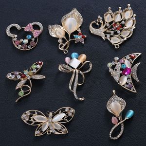 创意蝴蝶蜻蜓孔雀diy手机壳饰品配件合金花朵米奇头镶钻饰品材料