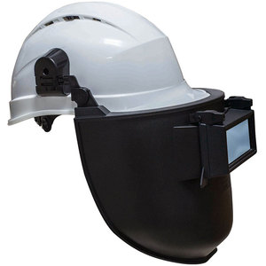 代尔塔 101508 组合型焊接防护面屏防飞溅防冲击头戴电焊防护帽