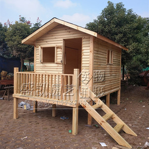 小木屋户外组装儿童房移动木房简易木屋儿童幼儿园游戏房可定制