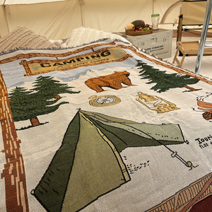 北欧风沙发毯挂毯帐篷装饰床盖巾针织休闲毯毛毯沙发垫单人沙发巾
