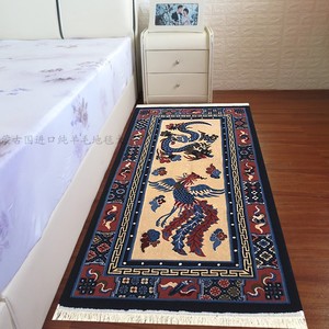 新款手工完成180道绒毛卧室床边走廊过道高档中式藏式传统地毯
