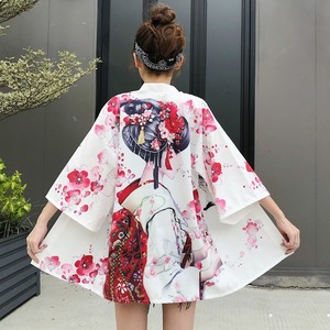 夏季韩版ulzzang复古少女中国风宽松显瘦防晒衣和服薄外套开衫潮
