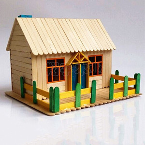 雪糕棒diy手工玩具模型制作工具材料小屋木条棒冰木棍板包邮