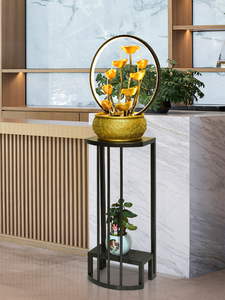 置物架室内客厅花架子落地摆件饰品现代简约艺术花盆架手工植物架