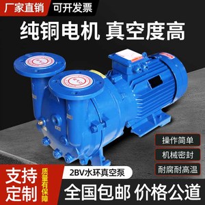 2BV水环式真空泵工业用小型防冻抽真空机循环水抽气无油负压泵