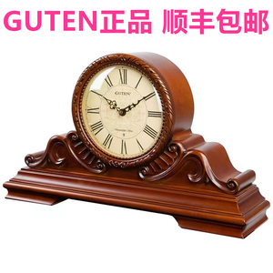 台湾金钟宝品牌实木客厅座钟音乐整点报时坐钟复古钟表老式台钟