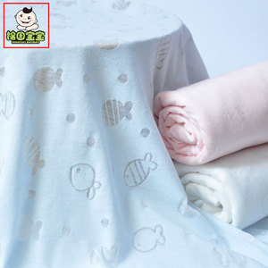 夏季薄款宝宝婴儿服装衣服a类面料镂空透气睡衣棉布头手工DIY布料