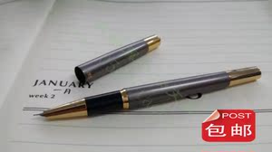 包邮英雄285特细财务专用钢笔经典款铱金笔吸墨金属水笔办公用品