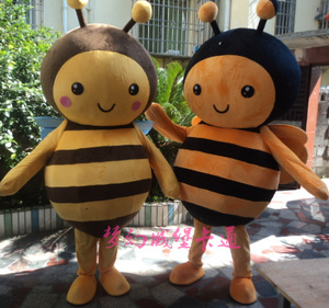 蜜蜂卡通人偶服装蜂蜜促销头套人穿表演娃娃定做毛绒公仔玩偶道具