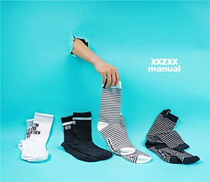 XXZXX潮牌童装四季运动款 青少年亲子儿童休闲潮流时尚棉袜运动袜