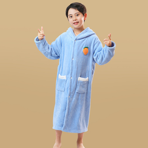 儿童浴巾男童男孩专用大童斗篷浴袍可穿式非纯棉全棉2024新款连帽