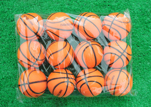 PU海绵发泄减压篮球儿童玩具篮球花束球迷道具教具儿童玩具包邮