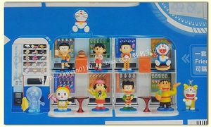 香港7-11 机器猫 哆啦A梦 Doraemon 展示架 3D 公仔  胖妹 小夫