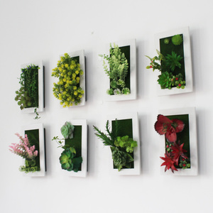 仿真多肉植物壁饰3d立体假花壁挂墙面装饰花草绿植创意客厅背景墙