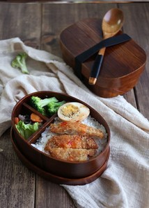 鳗鱼饭盒日式多格寿司盒木质家用料理便当盒餐盒点心盒带盖单层