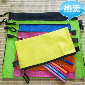 A4文件袋 办公用品文具 韩国时尚可爱笔袋 拉链袋资料袋 票据球纹