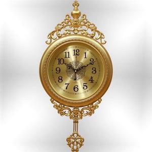 康巴斯客厅静音挂钟欧式创意家用时钟现代卧室挂表简约大气钟表