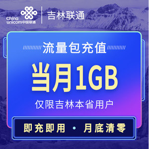 吉林联通官旗营销流量月包-1GB