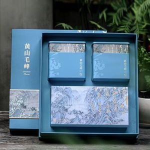 绿茶黄山毛峰500克明前特级毛尖茶叶礼盒装2023年新茶礼品安徽茶