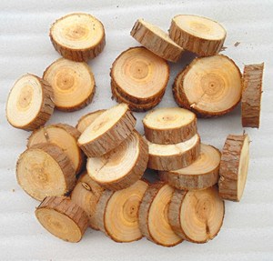 天然原木装饰圆片 杉木条杉木片小圆柱木头桩子干树枝小道具