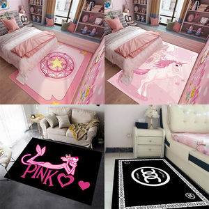 网红ins潮牌地毯客厅卧室床边满铺粉色可爱装饰少女心公主房间垫